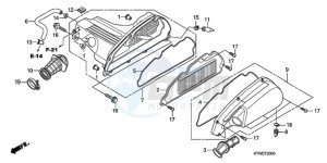 SH300A9 ED / ABS TBX drawing AIR CLEANER