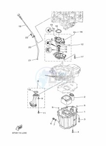 FL200BETX drawing VENTILATEUR-DHUILE