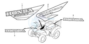 TRX300EX SPORTRAX drawing MARK (TRX300EX'01,'02)