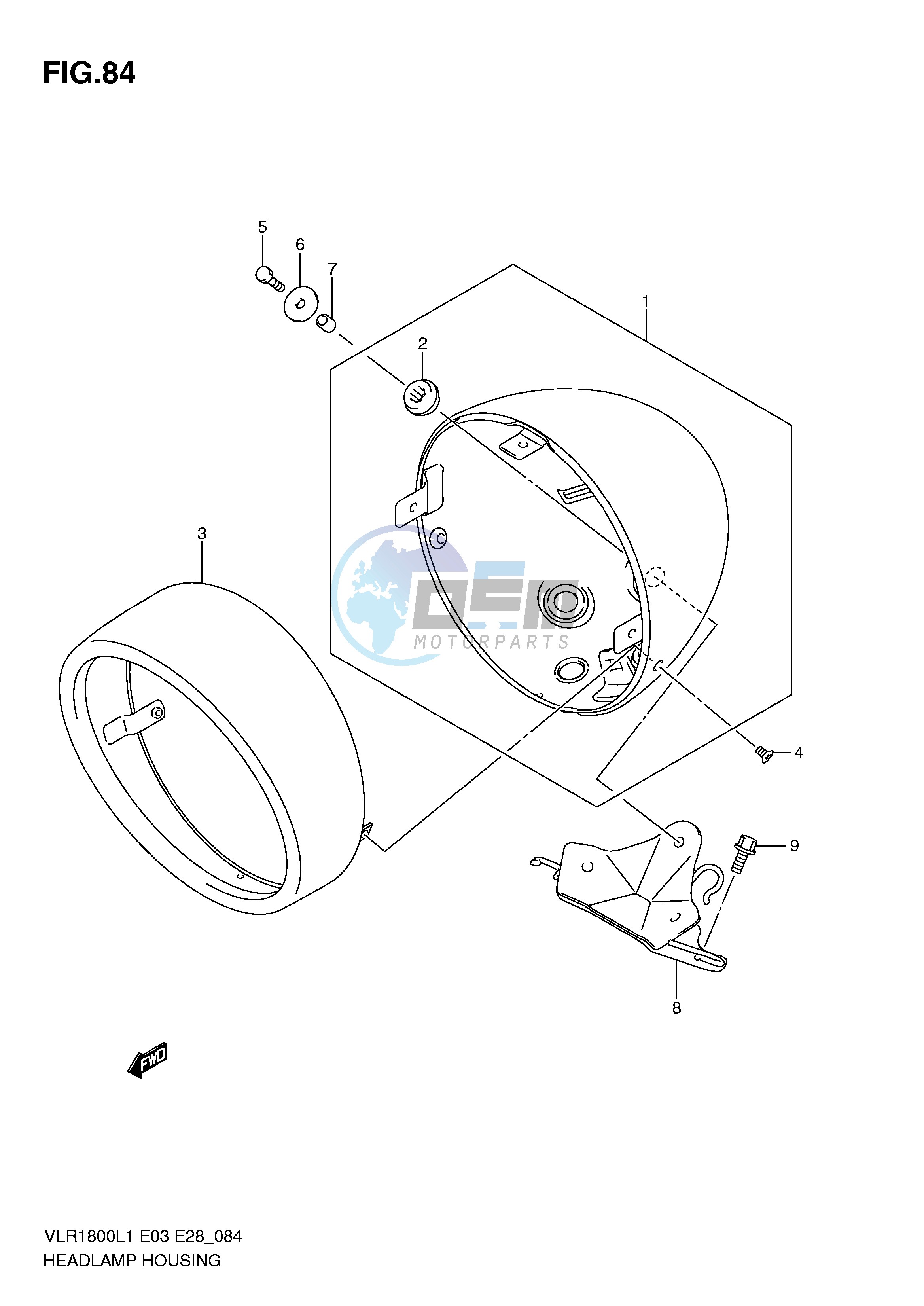 HEADLAMP HOUSING