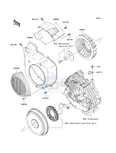 KAF 400 B [MULE 600] (B6F-B9F) B8F drawing COOLING