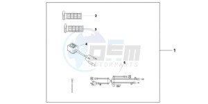 XL700V9 France - (F / CMF SPC) drawing HEATED GRIPS