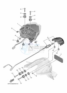 MT-09 MTN890 (B7NC) drawing TAILLIGHT