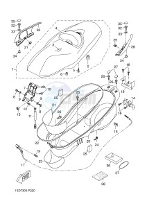 YP400R X-MAX 400 X-MAX (1SD7 1SD7 1SD7) drawing SEAT