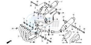 CBF1000SA Europe Direct - (ED / ABS) drawing EXHAUST MUFFLER