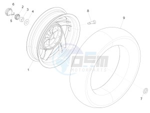 Fly 150 4T 3V ie (APAC) drawing Rear wheel