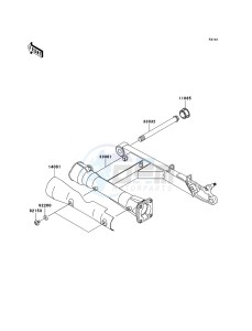 VN1600 MEAN STREAK VN1600B6F GB XX (EU ME A(FRICA) drawing Swingarm