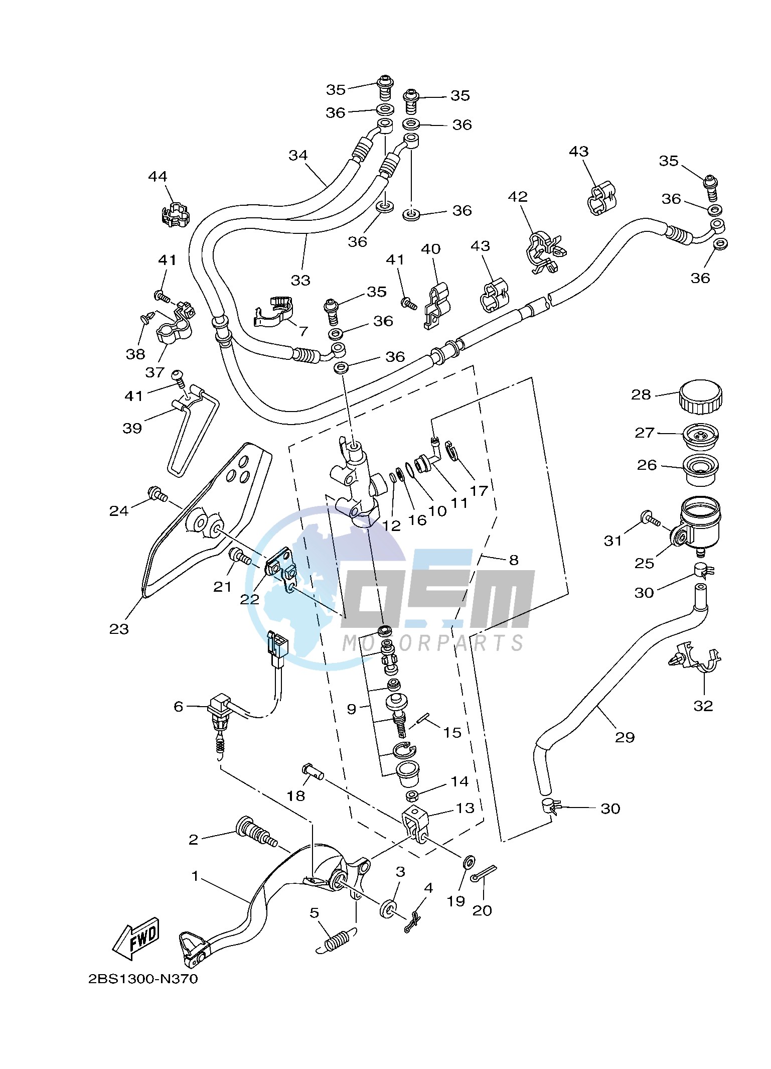 REAR MASTER CYLINDER