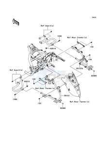 VN1700_VOYAGER_CUSTOM_ABS VN1700KBF GB XX (EU ME A(FRICA) drawing Saddlebags(Side Bag Bracket)