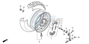 NVS502SH drawing REAR WHEEL