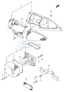 AE50 (E28) drawing REAR COMBINATION LAMP