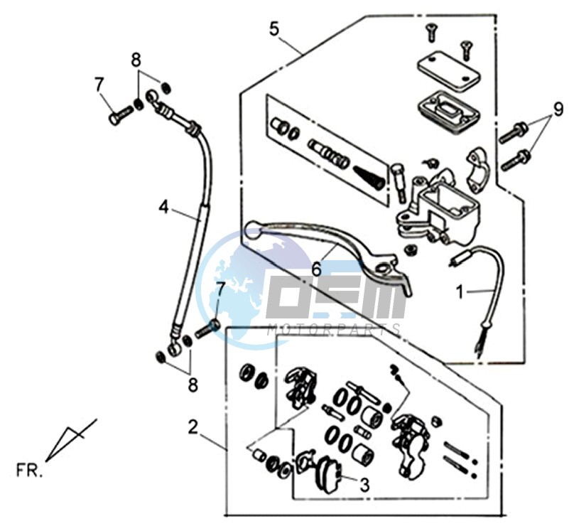 BRAKE LEVER / BRAKE CALIPER / BRAKE LINES