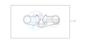 CBR600RR9 U / MME drawing TOP BRIDGE COVER