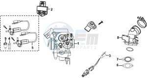 CROX 50 25KMH (L8 L9) NL EURO4 drawing CARBURETOR