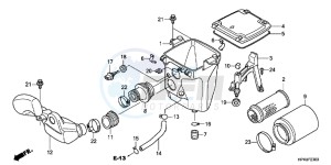 TRX420FPEC drawing AIR CLEANER