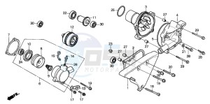 VT1100C SHADOW drawing WATER PUMP