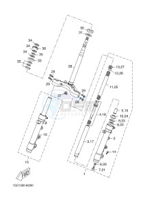 YPR400RA XMAX 400 ABS EVOLIS 400 ABS (1SD9) drawing STEERING