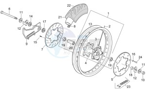 RX-SX 50 drawing Rear wheel - Supermotard