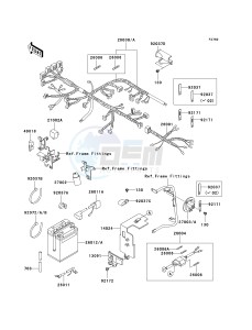 KL 650 A [KLR650] (A15-A19) [KLR650] drawing CHASSIS ELECTRICAL EQUIPMENT