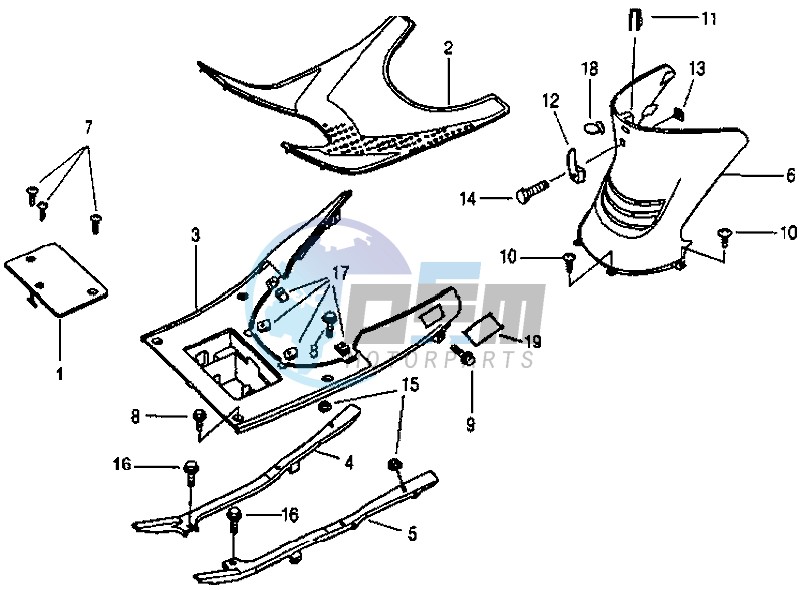 FOOTREST / FRAME COWLING