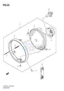 TU250X (E28) drawing HEADLAMP