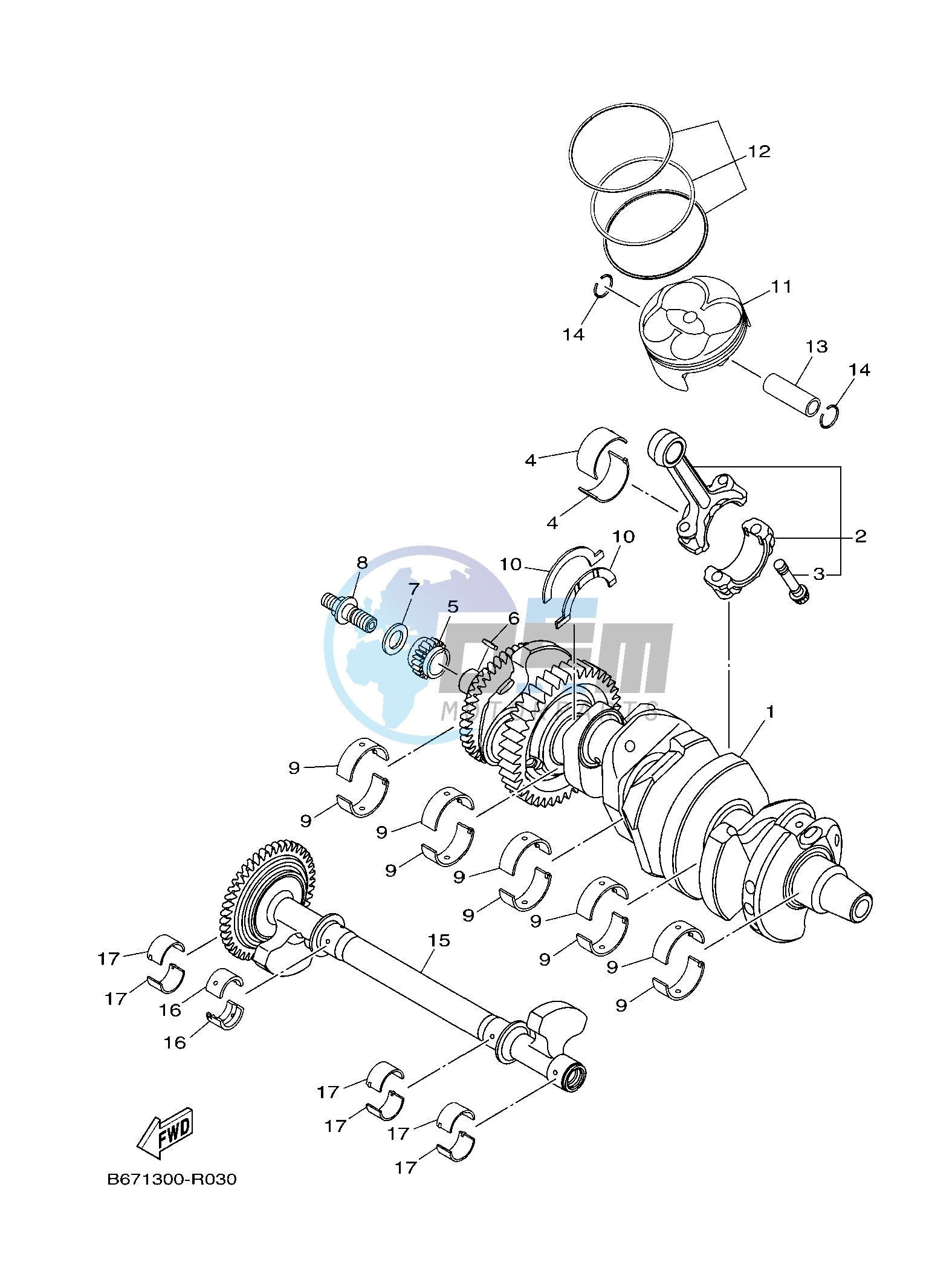 CRANKSHAFT & PISTON