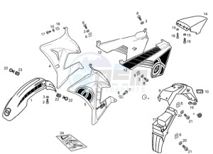 RCR 50 drawing Chassis components