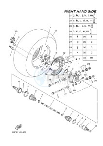 YFM700FWAD YFM7FGPSEB GRIZZLY 700 EPS SPECIAL EDITION (1HPB) drawing REAR WHEEL 2