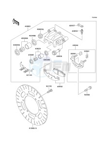 EX 500 D [NINJA 500R] (D10-D12) [NINJA 500R] drawing FRONT BRAKE-- D11_D12- -