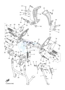 FZ1-S FZ1 FAZER 1000 (2DV6) drawing STAND & FOOTREST