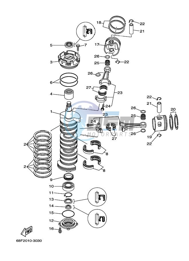 CRANKSHAFT--PISTON