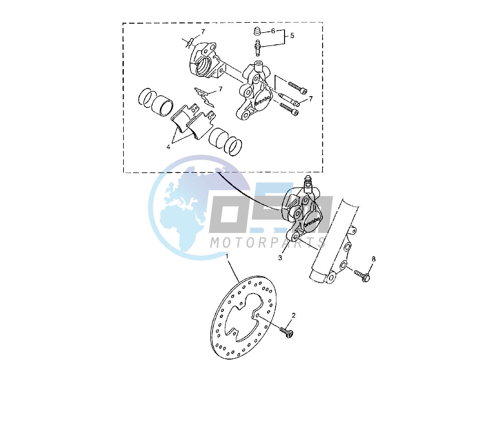 FRONT BRAKE CALIPER