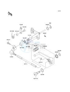 ZX 1200 A [NINJA ZX-12R] (A2) [NINJA ZX-12R] drawing GEAR CHANGE MECHANISM