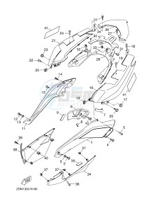 YPR125R XMAX 125 EVOLIS 125 (2DMB 2DMB) drawing SIDE COVER