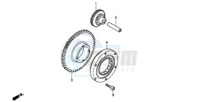 CBR900RR FIRE BLADE drawing STARTING CLUTCH