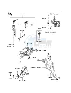 VERSYS KLE650B9F GB XX (EU ME A(FRICA) drawing Ignition Switch