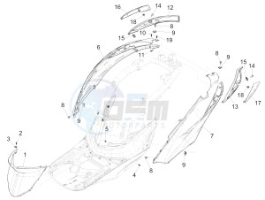 Liberty 125 iGet 4T 3V ie ABS (EMEA) drawing Side cover - Spoiler