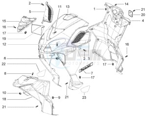 NRG 50 power purejet drawing Front shield