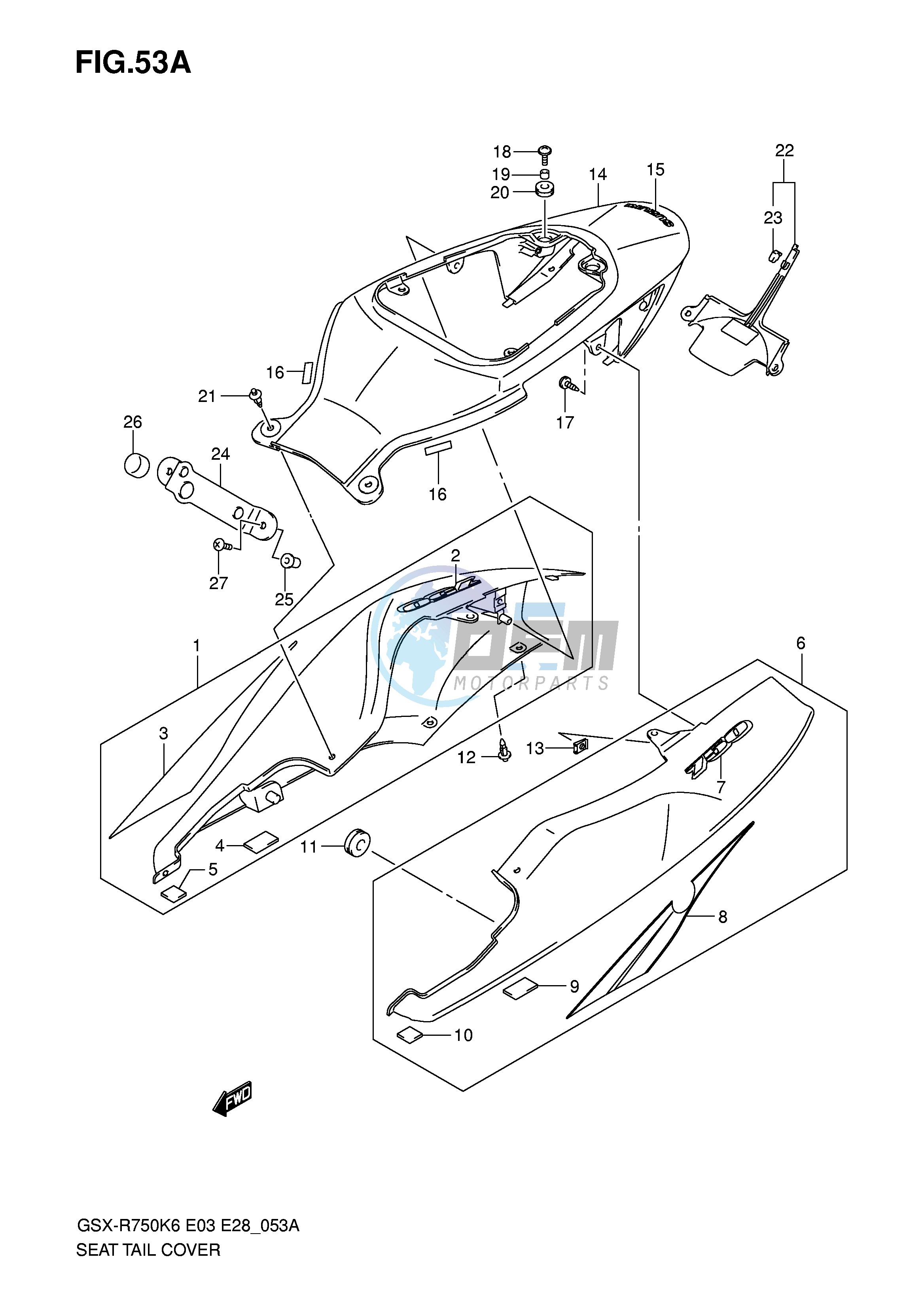 SEAT TAIL COVER (MODEL K7)