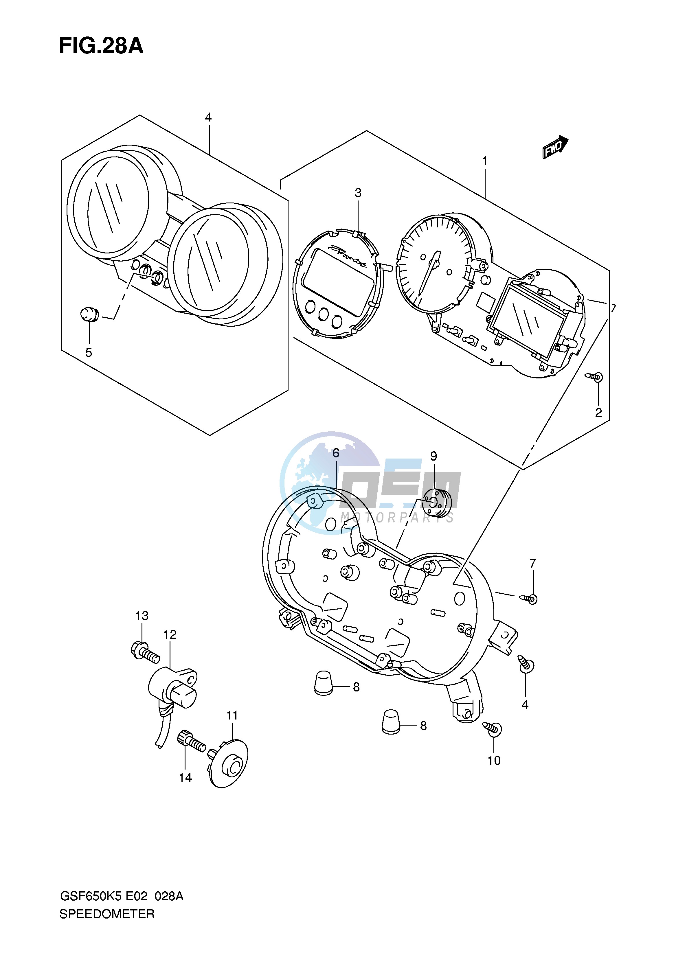 SPEEDOMETER (GSF650SAK5 SAK6 SUAK5 SUAK6)