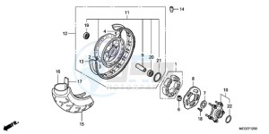 VT750C9 E / KMH drawing REAR WHEEL