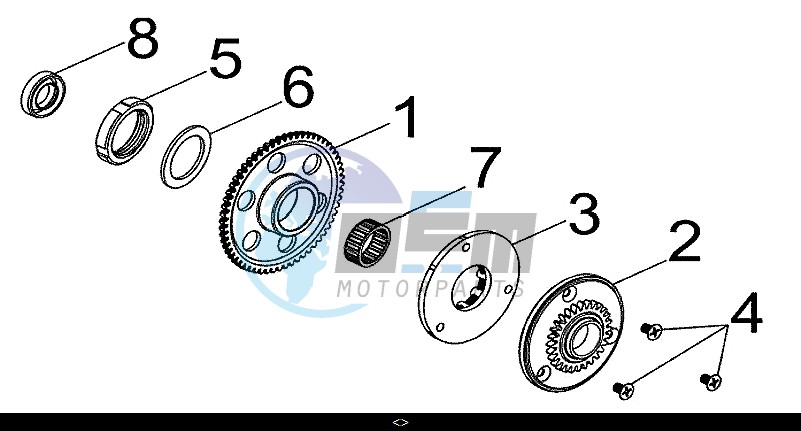 STARTING CLUTCH GEAR COMP