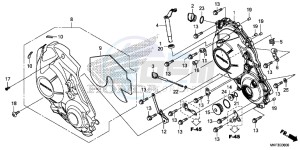 CBR1000S1H 2ED - (2ED) drawing RIGHT CRANKCASE COVER