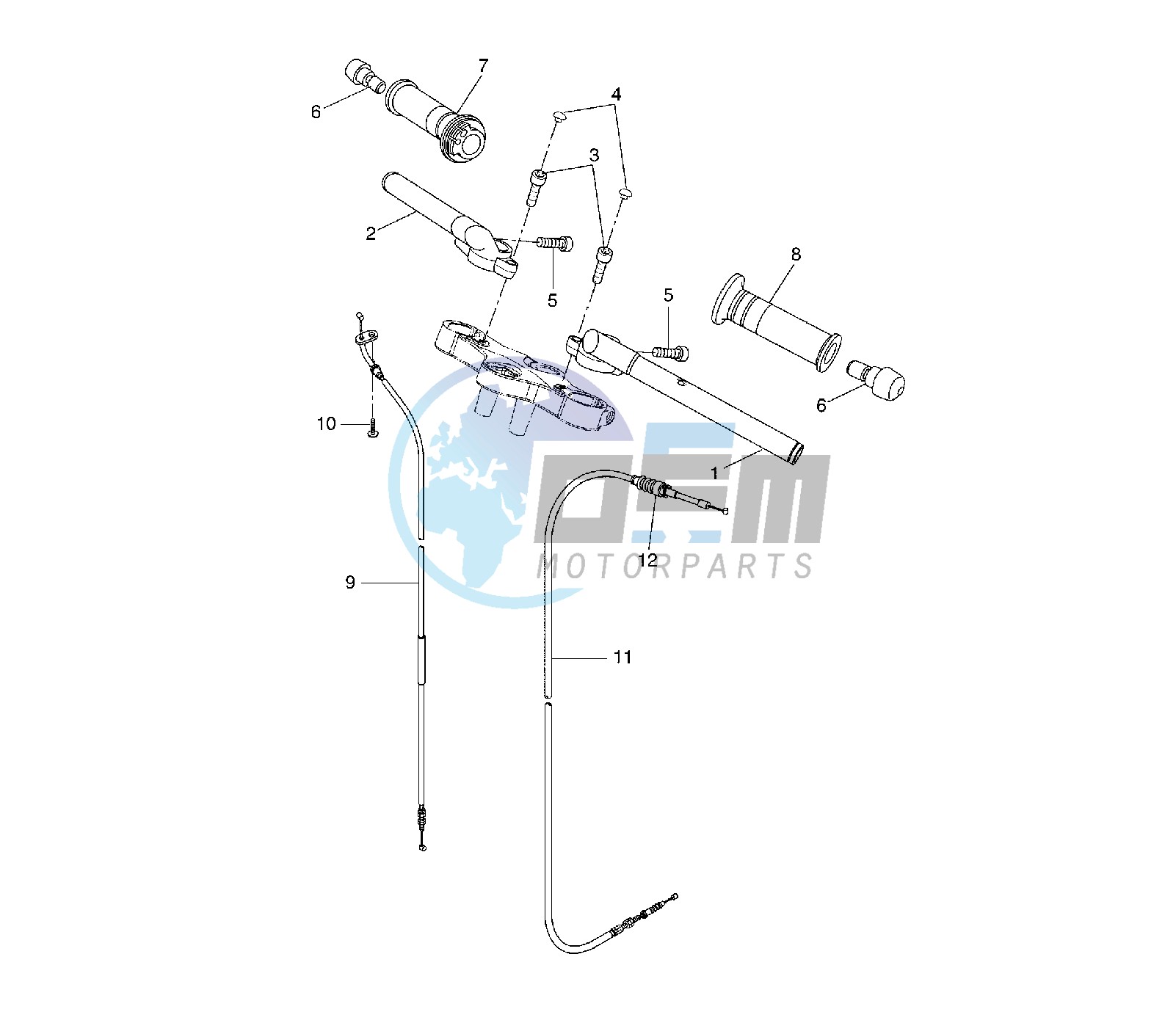 STEERING HANDLE AND CABLE