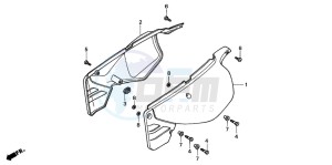 XLR125R drawing SIDE COVER