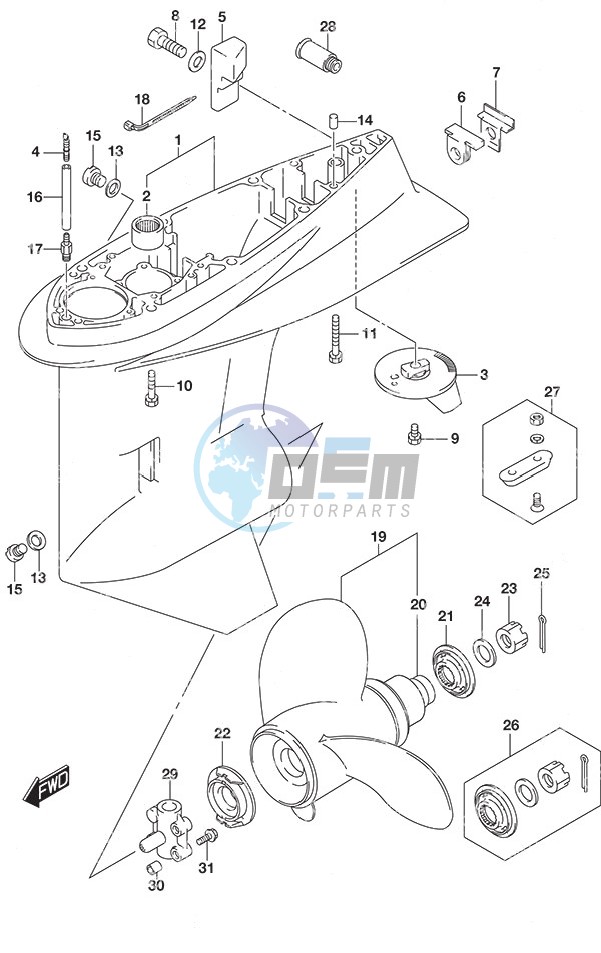 Gear Case High Thrust