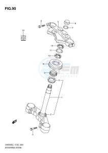 SV650S (E2) drawing STEERING STEM (SV650SL1 E24)