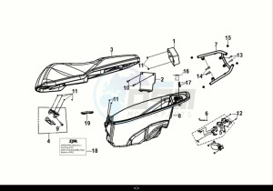 ORBIT III 50 (XE05W2-EU) (E5) (M1) drawing SEAT - REAR GRIP