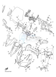 FJR1300AE FJR1300AS (1MD4 1MD5) drawing COWLING 1