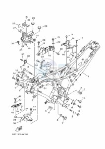 MT-07 MTN690 (BAT8) drawing FRAME